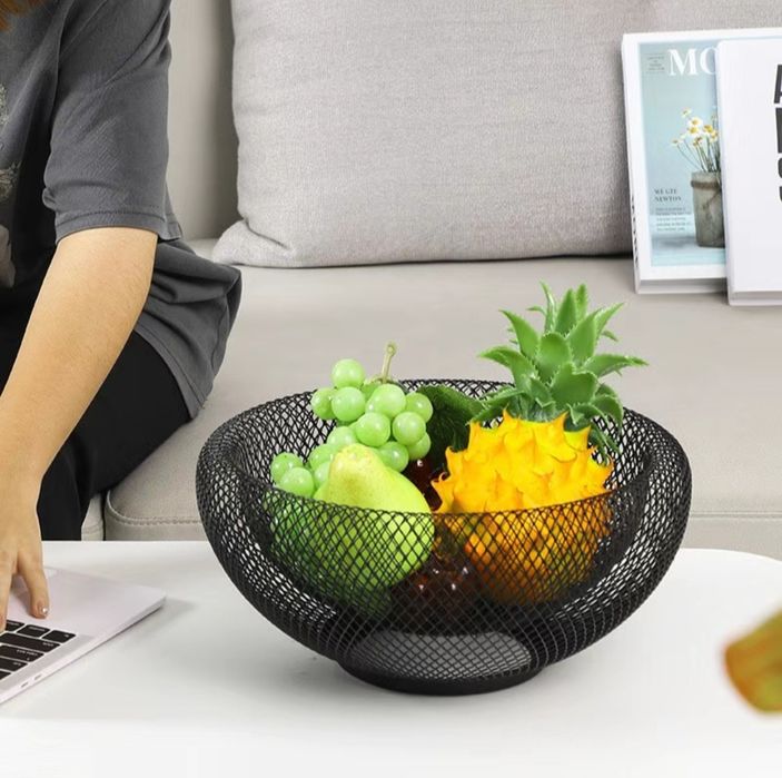 Ваза металлическая для овощей и фруктов. Новая.