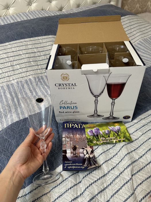 Фужеры для вино сока Прага