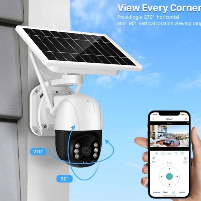 Camera supraveghere 4G cu panou solar si cartela 1080P