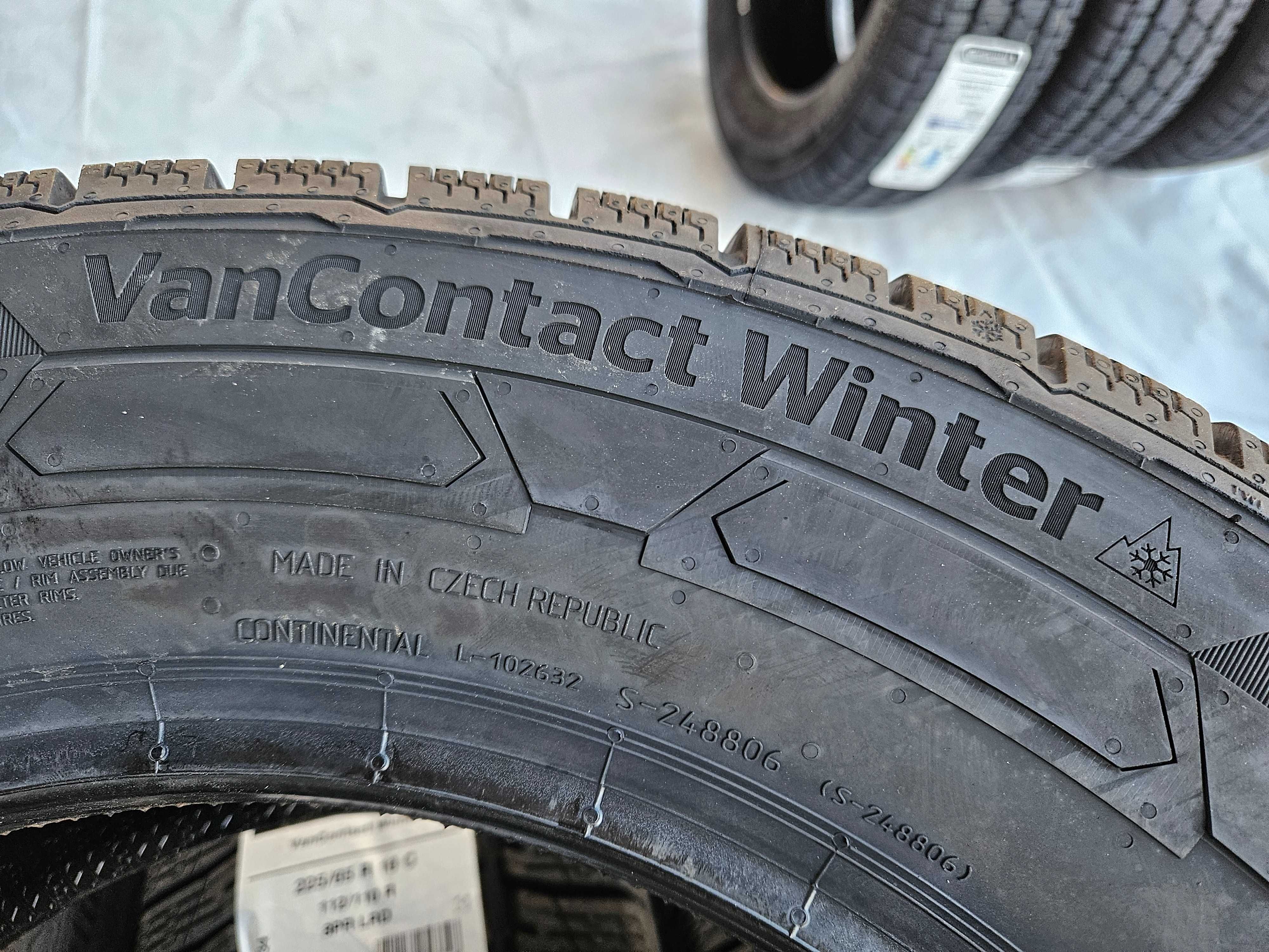 4 Нови бусови зимни гуми 225/65R16C Continental VanWinter DOT4024