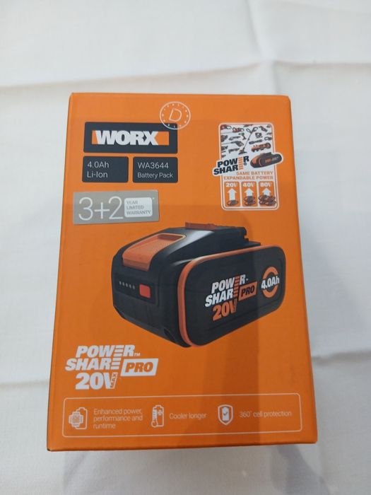 Acumulator Worx 20V/ 4.0 Ah