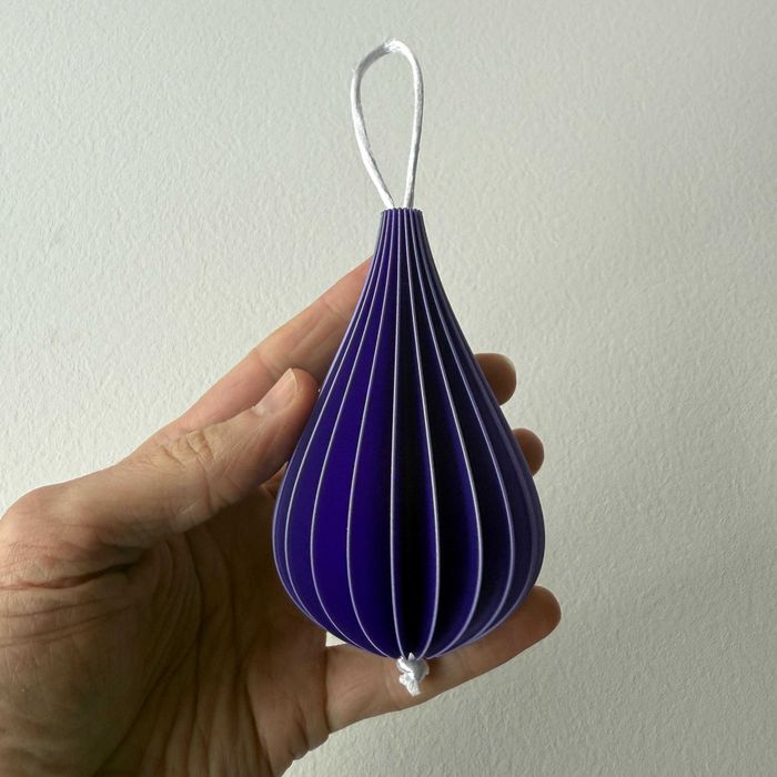 Midnight Plum | Set 4 buc ornamente de Crăciun | print 3D