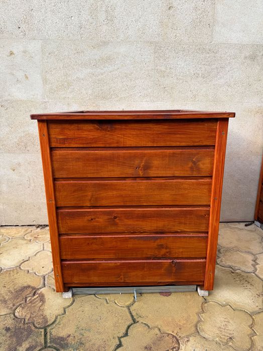 Кашпи - дървени -  3 броя