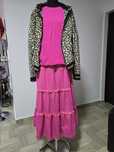Hoodie fucsia, model din bumbac premium;