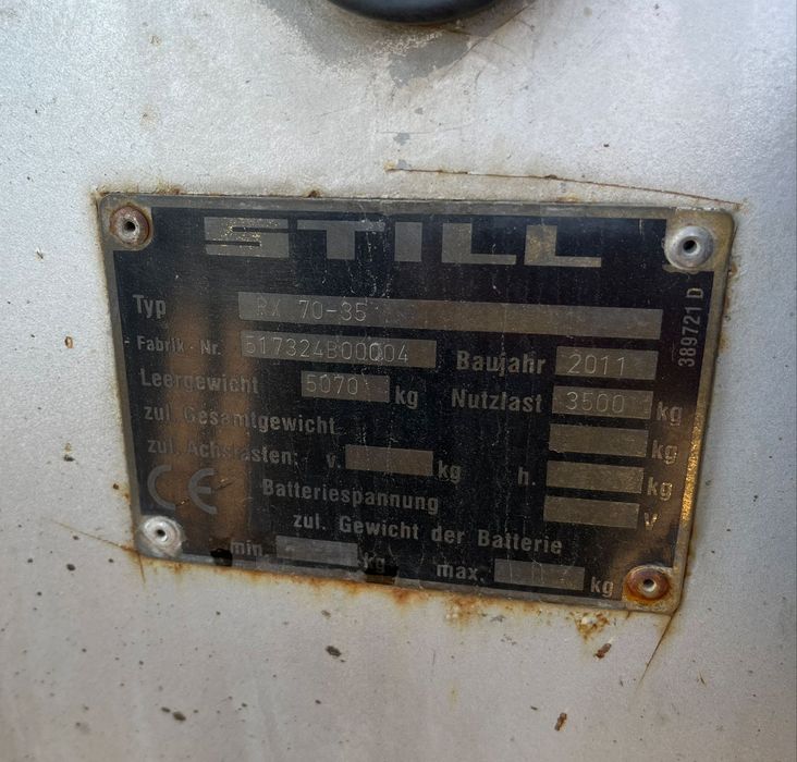 Stivuitor STILL RX 70-35D  2011      3,5 T  Diesel    Factura cu TVA