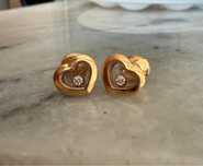 серьги Chopard happy diamond