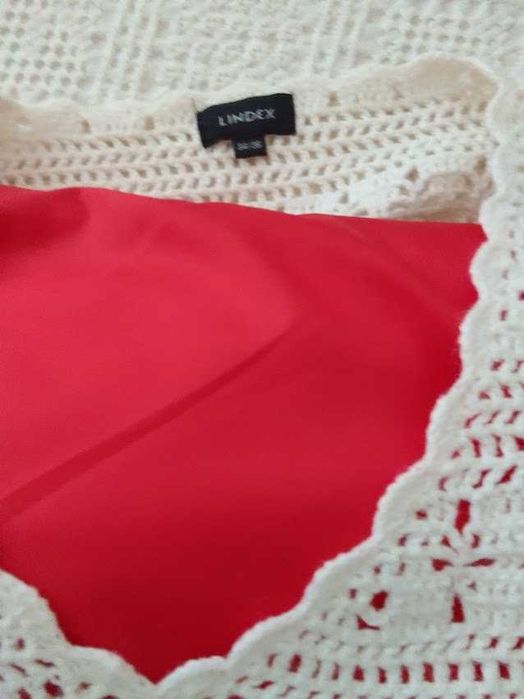 Блуза бяла ръчно плетиво