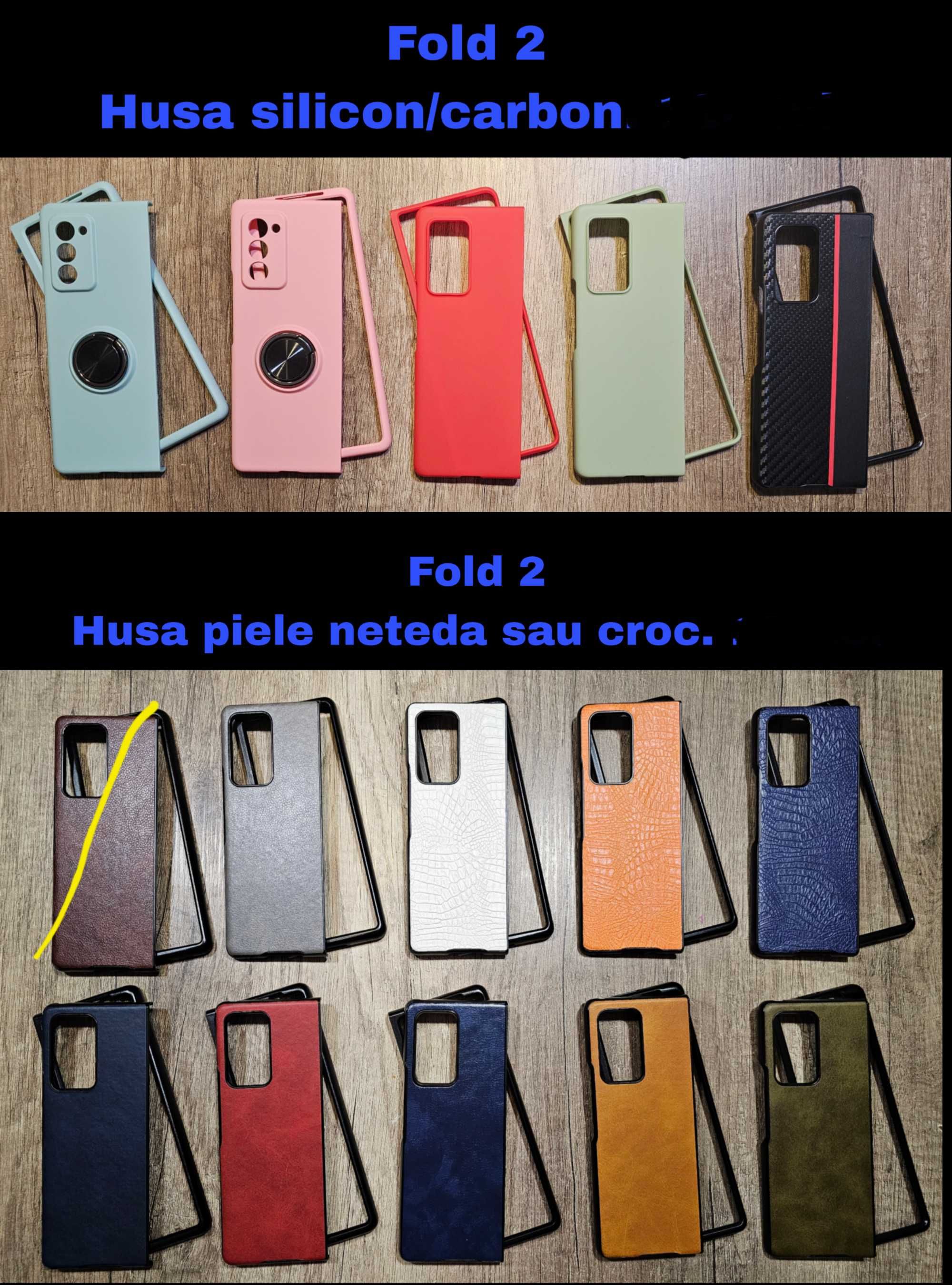 Husa Fold2 piele, silicon, slim