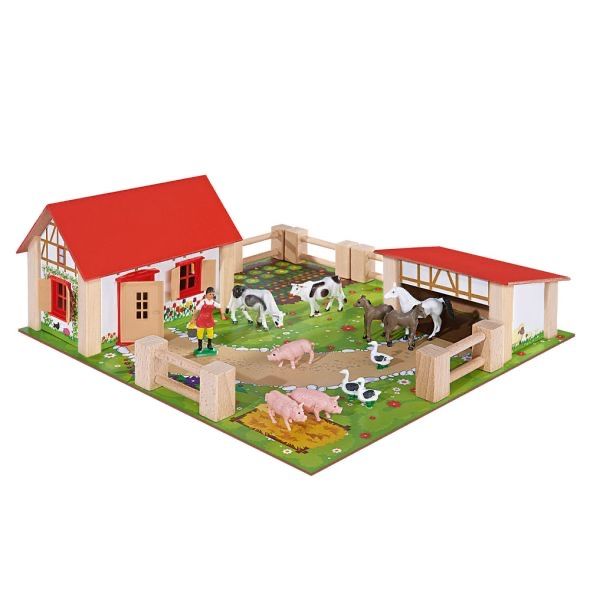 Дървена Ферма с животни Eichhorn