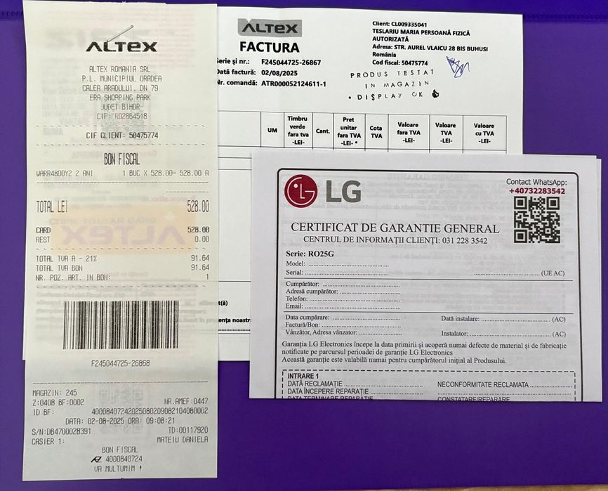 Televizor OLED LG C4 139cm