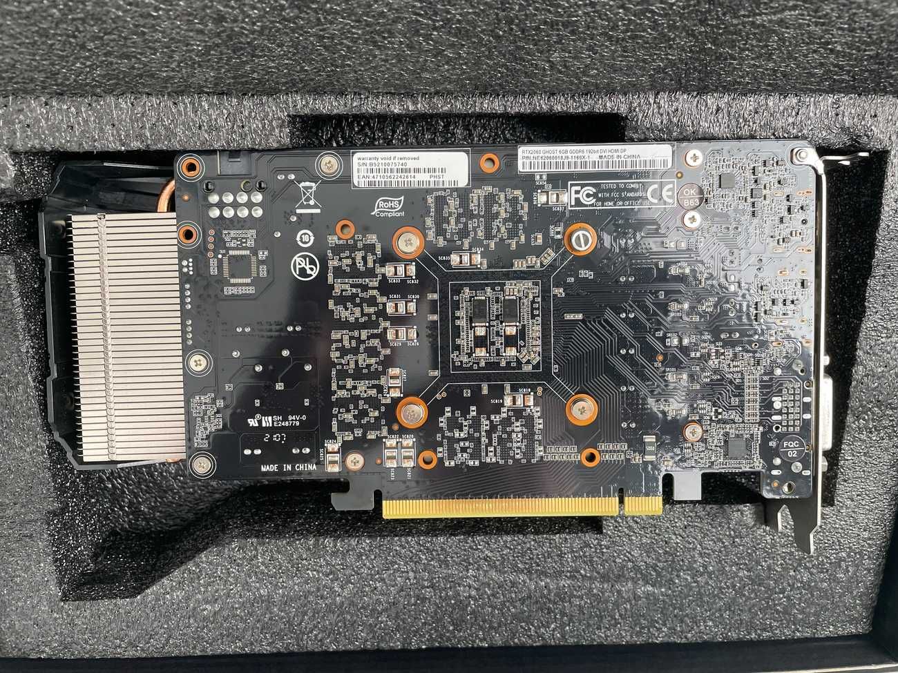 Placa video Gainward GeForce RTX 2060 Ghost, 6GB GDDR6, 192 biti