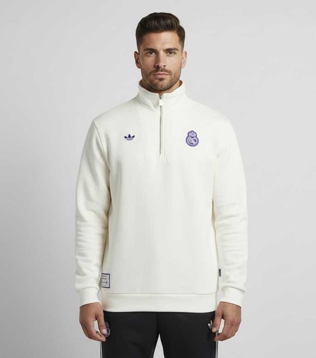 Adidas Real Madrid Terrace Icons - Оригинална мъжка блуза размер XL