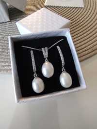 Set NOU bijuterii argint cu perle naturale de apa dulce
