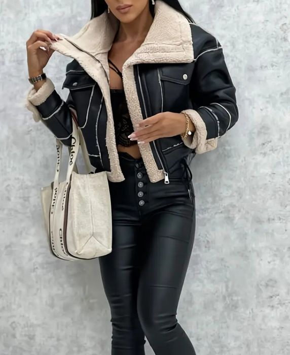 Дамско кожено яке