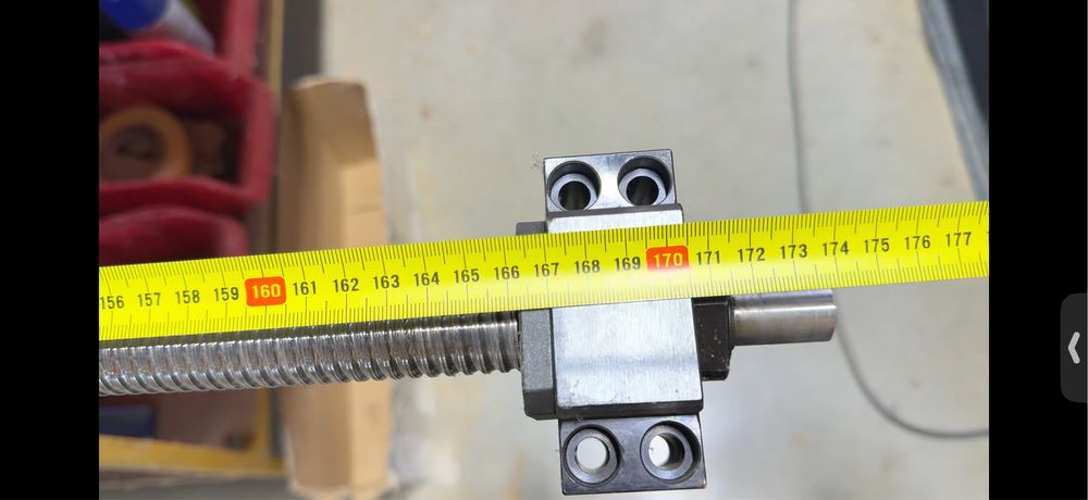 Surub cu bile 25/5, lungime 1700 mm. Ideal pt cnc. Nefolosit,