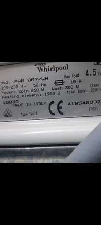 Masina de spalat Whirlpool AWM 807 ,4,5kg-Functionala