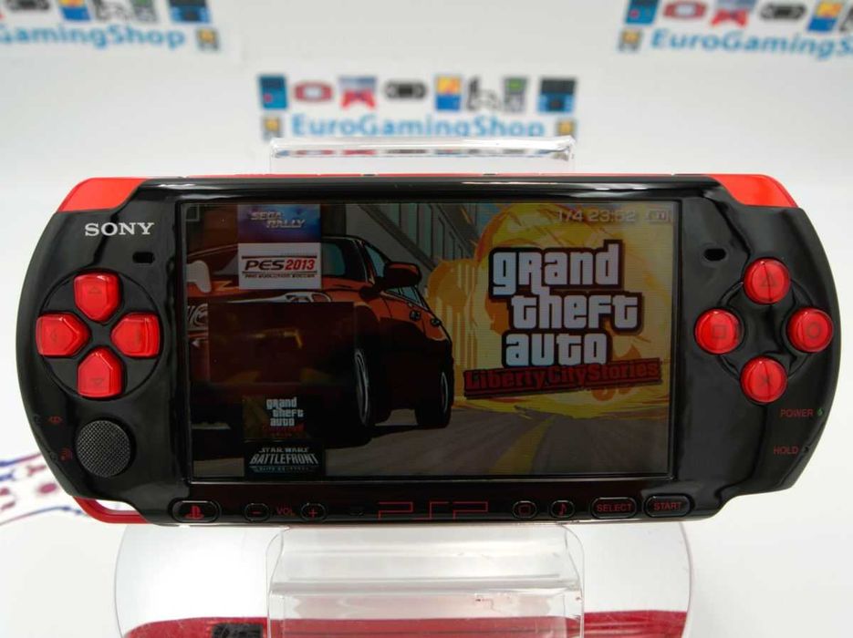 Sony PSP 3000 Red Black/CFW 6.60/64GB/50Jocuri, imp. Jap [JP19PSP3-02]