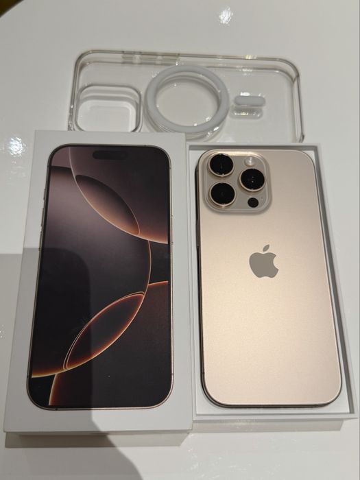 Iphone 16 PRO 256 - Desert Titanium + 2 huse de protectie