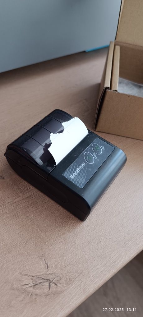 Принтер для чеков Bluetooth блютуз