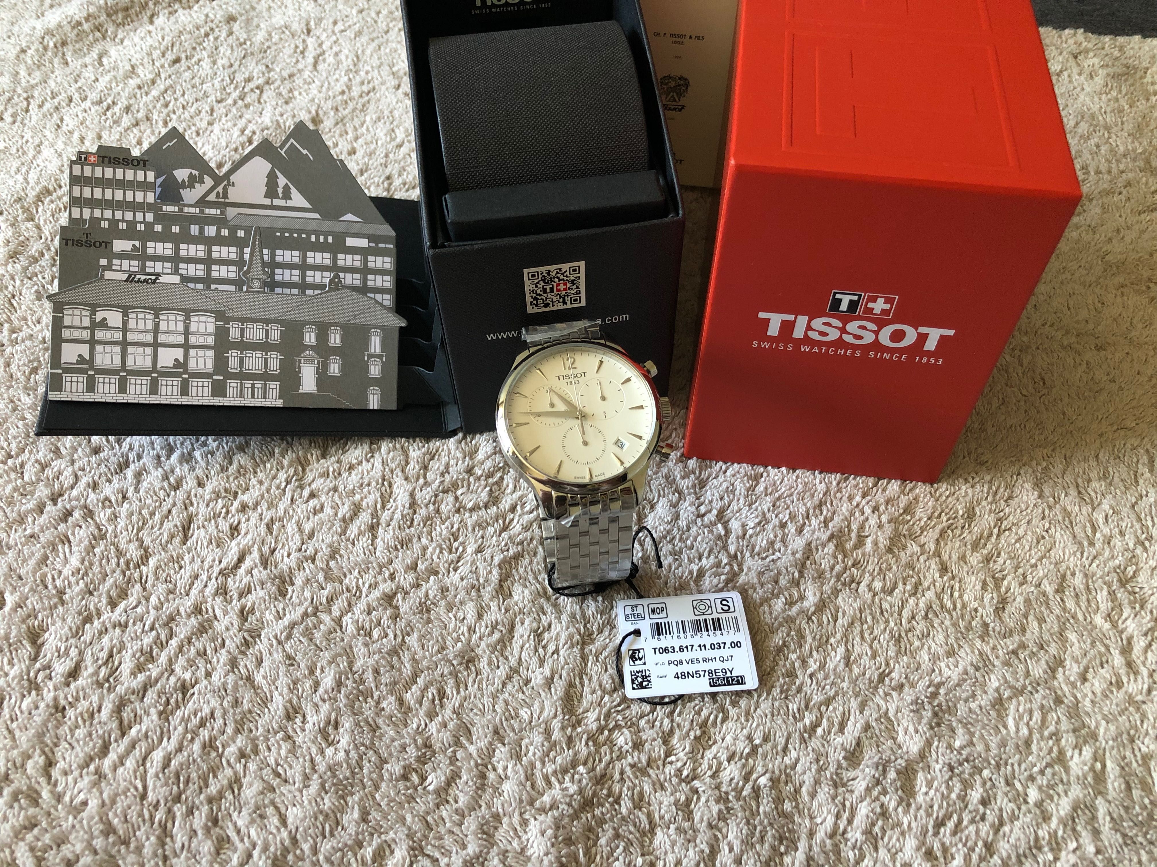 Ceas Tissot Tradition T-Classic Chronograph, Metalic White