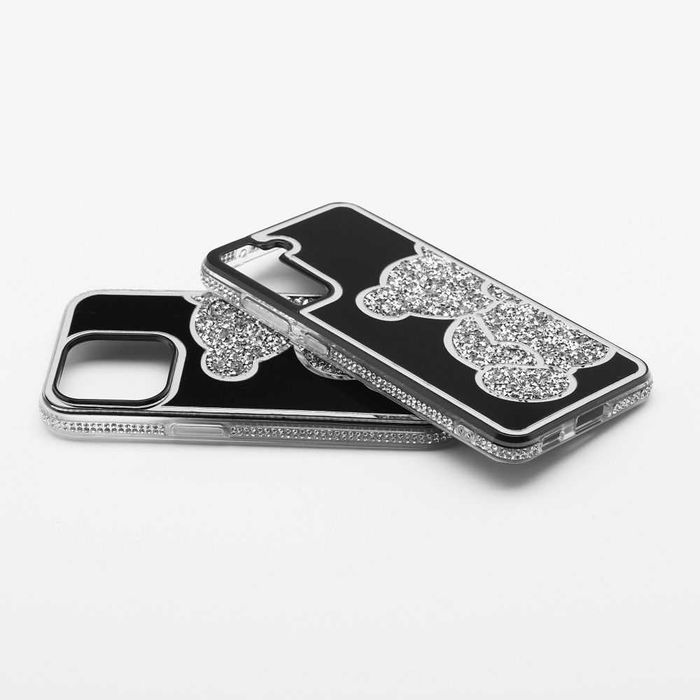 Husa iPhone 16 / Pro / Pro Max - Silver TEDDY BEAR