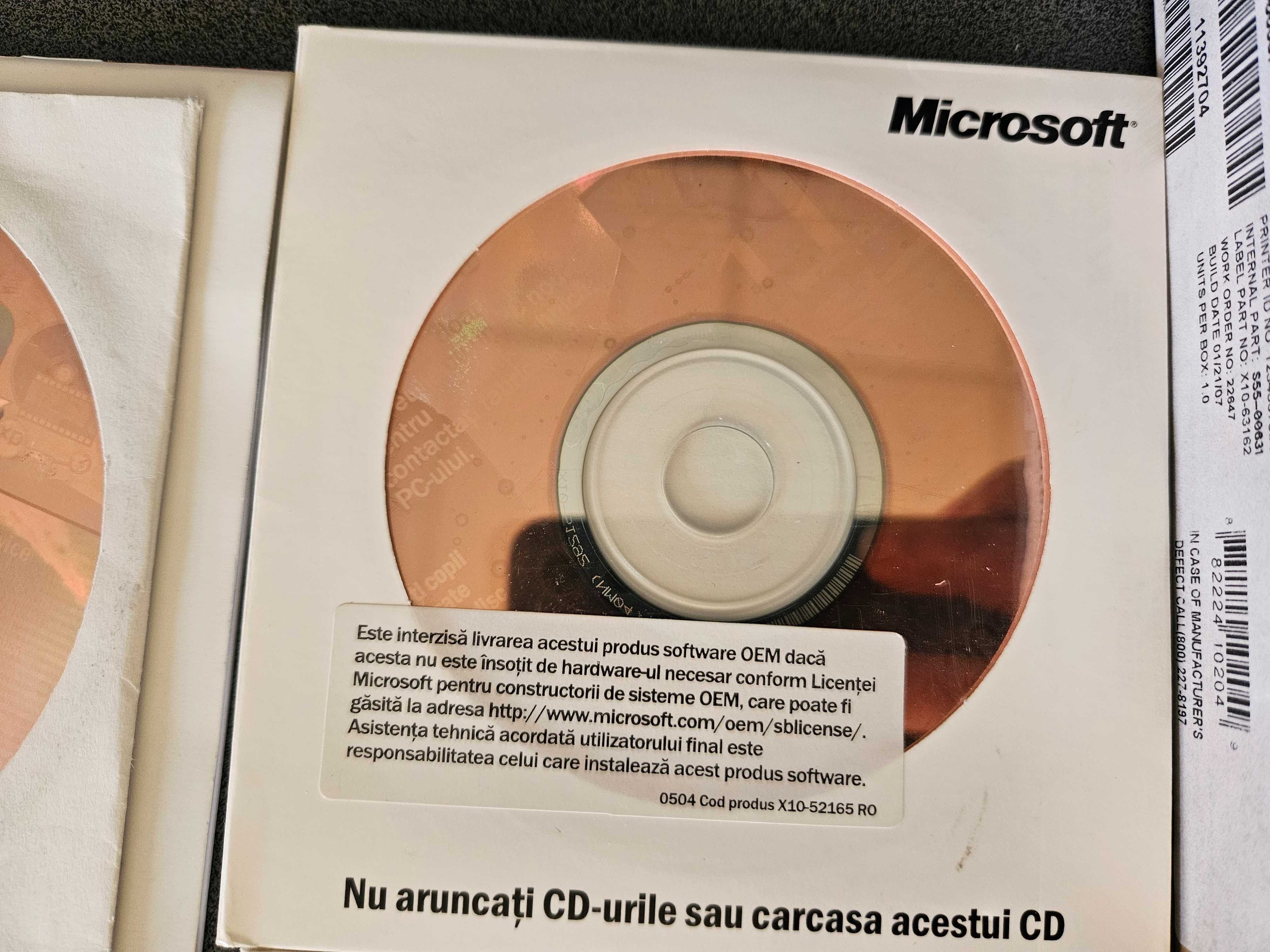 Pachet 5 CD-uri originale cu licenta Windows XP , Office 2003