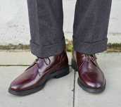 Pantofi derby 45 plain toe premium Shoe The Bear NOI piele naturala