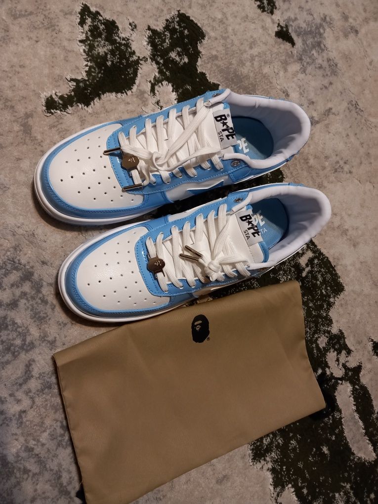 A Bathing Ape Bape Sta Low Baby Blue