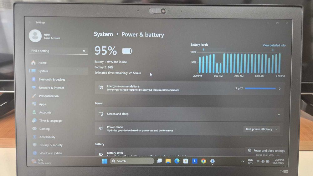 Vand laptop Lenovo T480