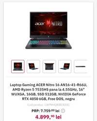 Laptop Acer  Gaming Nitro 16