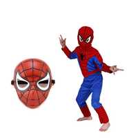 Costum First Spiderman, 100% poliester, 110-120 cm si masca plastic