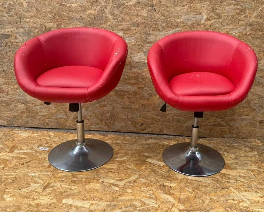 3 buc Scaun rotativ reglabil tip IKEA; Scaun cu picior central