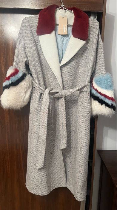 Palton casmir cu lana