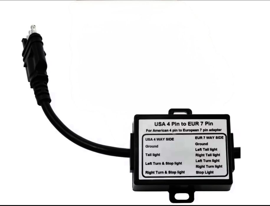 Адаптер 4-пинов (US) към 7-пинов (EU) за теглич