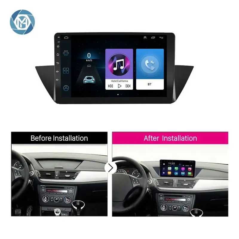 Мултимедия за BMW X1 Двоен дин Навигация дисплей плеър екран Android