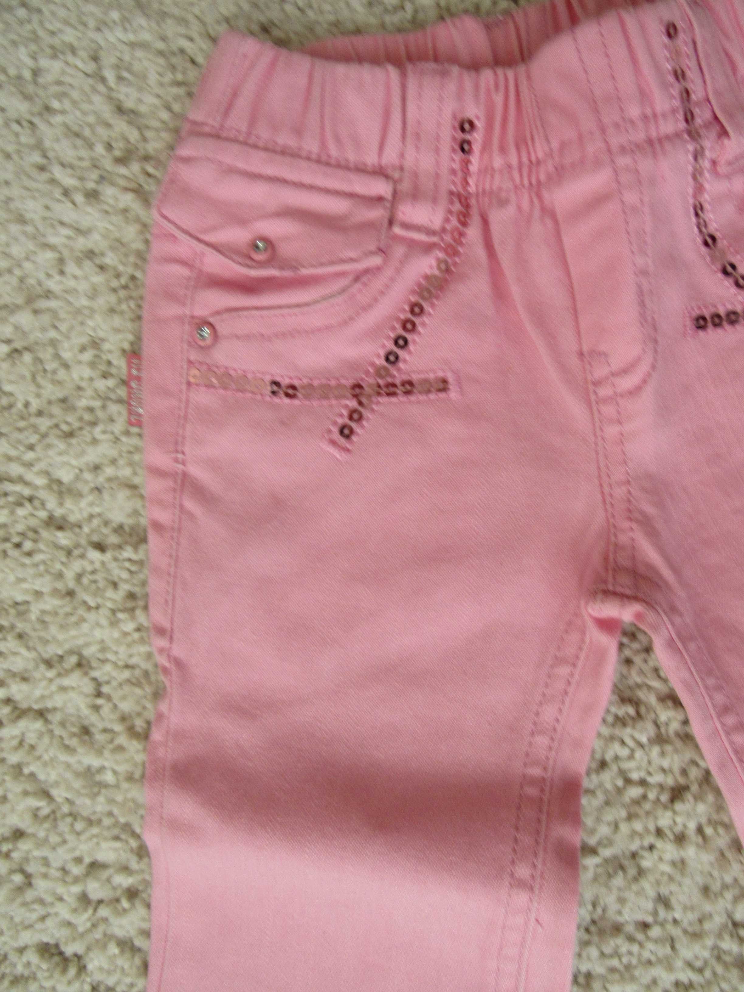 Розови дънки за момиченце, размер 1, нови