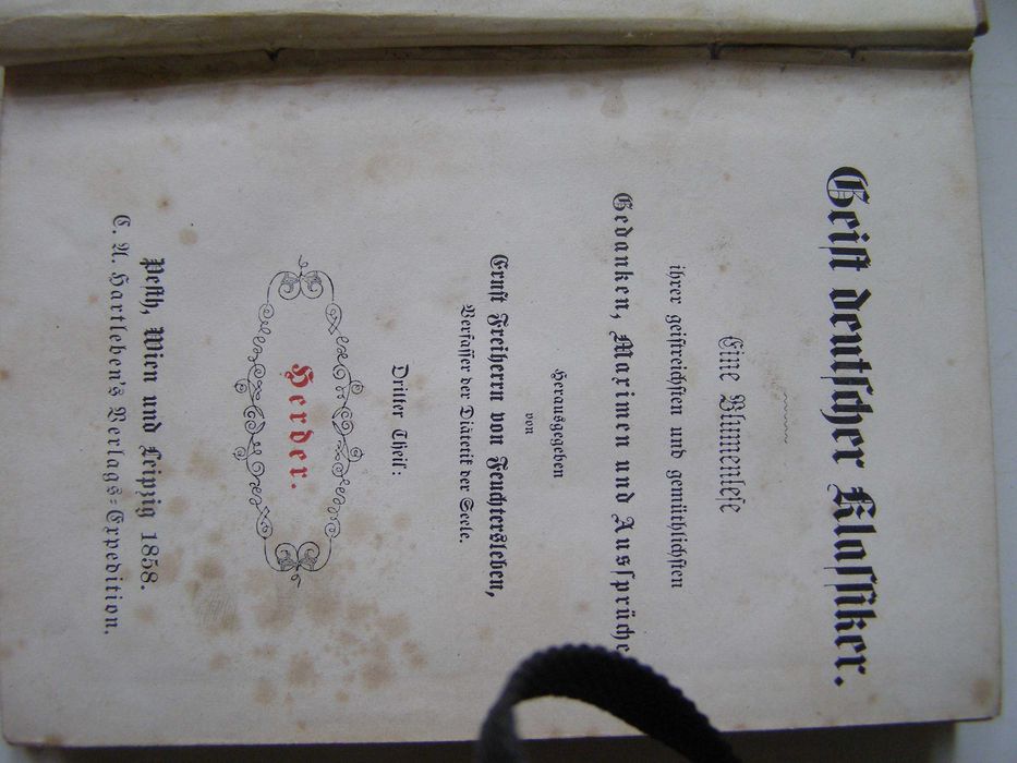 Carte veche in limba germana