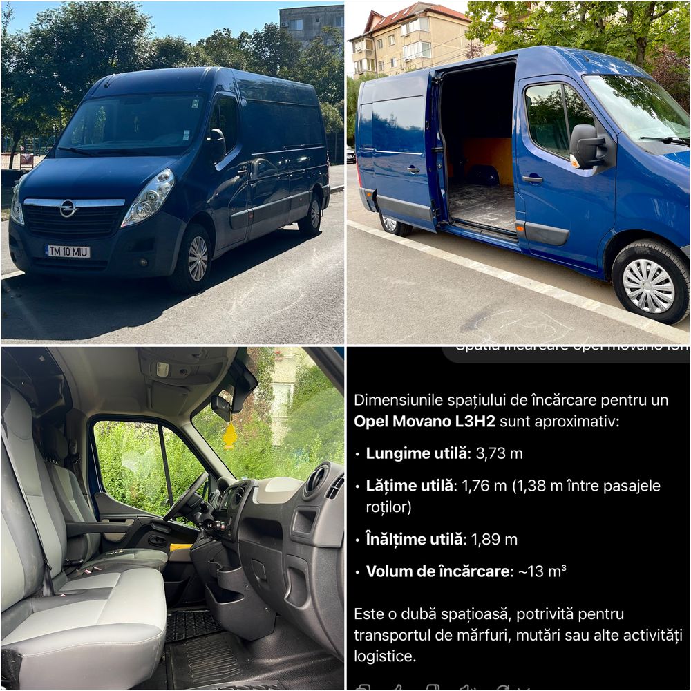 Inchiriez duba transport marfa