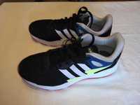 Pantofi Adidas pentru sport, negru/alb/verde, marime 43 1/3