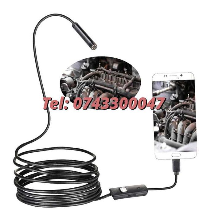 2 M Camera Endoscop boroscop 6 Led Inspectii Tehniceinstalatii