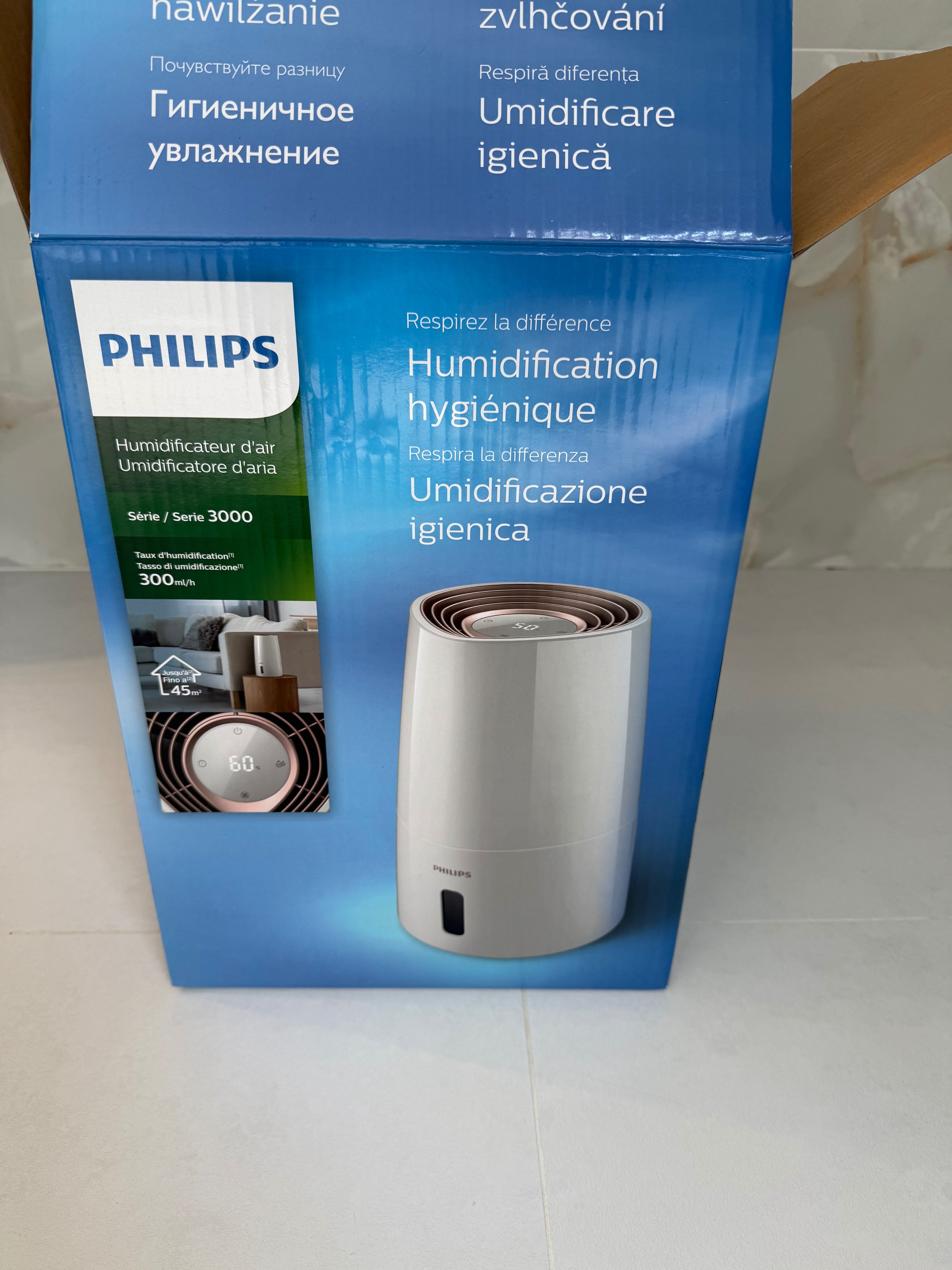 Овлажнител на въздух Phillips 3000 series HU3916/10 3l 25w бял