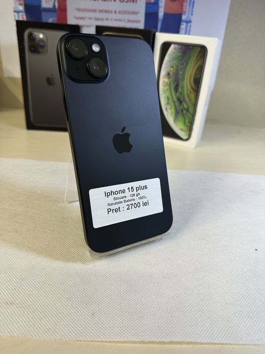 Iphone 15 plus / 128 gb / 100% baterie / garantie