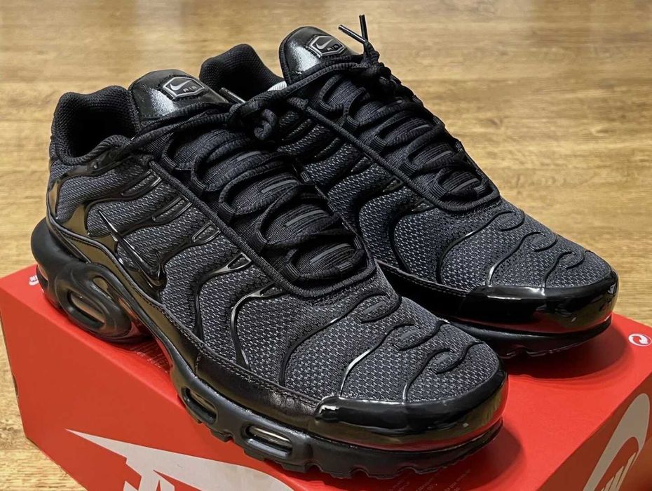 Adidasi Nike Tn Triple Black negri unisex Calitate Premium |FULL BOX|
