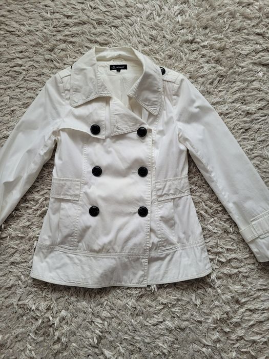 Trench alb marime M