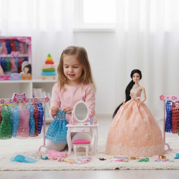 Голяма кукла с много рокли и аксесоари Beautiful Doll