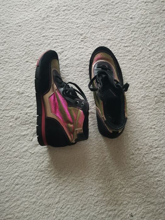 Pantofi sport tenisi dama Anna Cori piele intoarsa