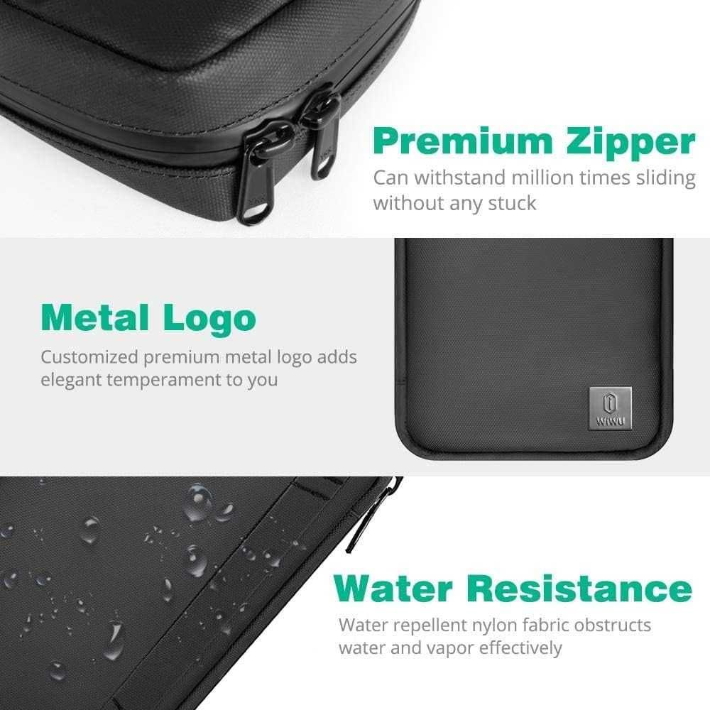 Premium MacBook Mate Travel & Cable Organiser Black