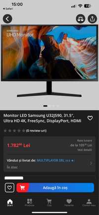 Vând monitor 4k UHD