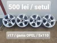 Jante aluminiu originale r17 / OPEL / CHEVROLET / 5x110