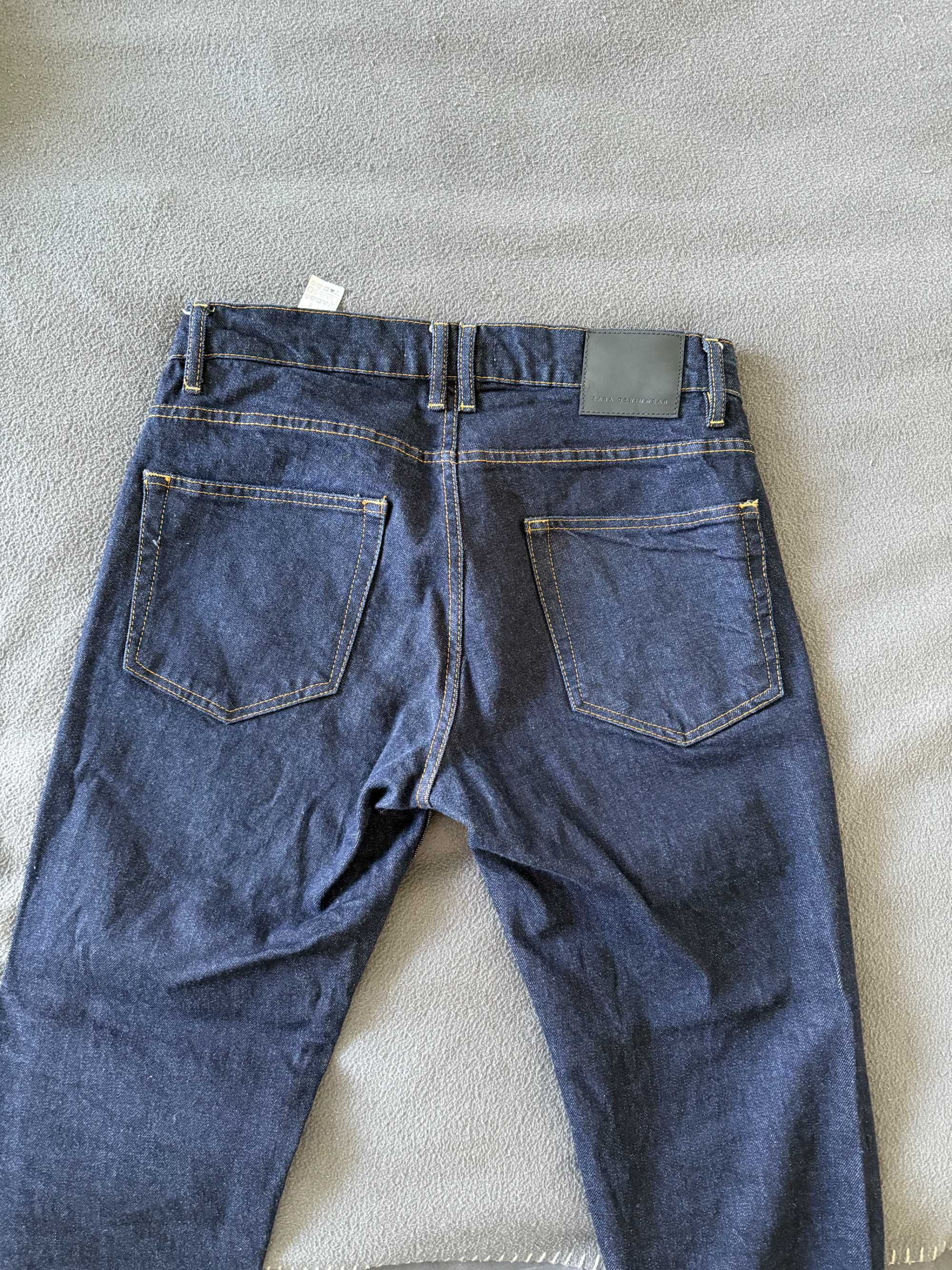 Zara Зара мъжки дънки индиго синьо 40